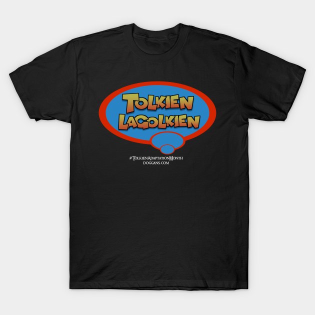 Tolkien Lagolkien (White Text) T-Shirt by doggans